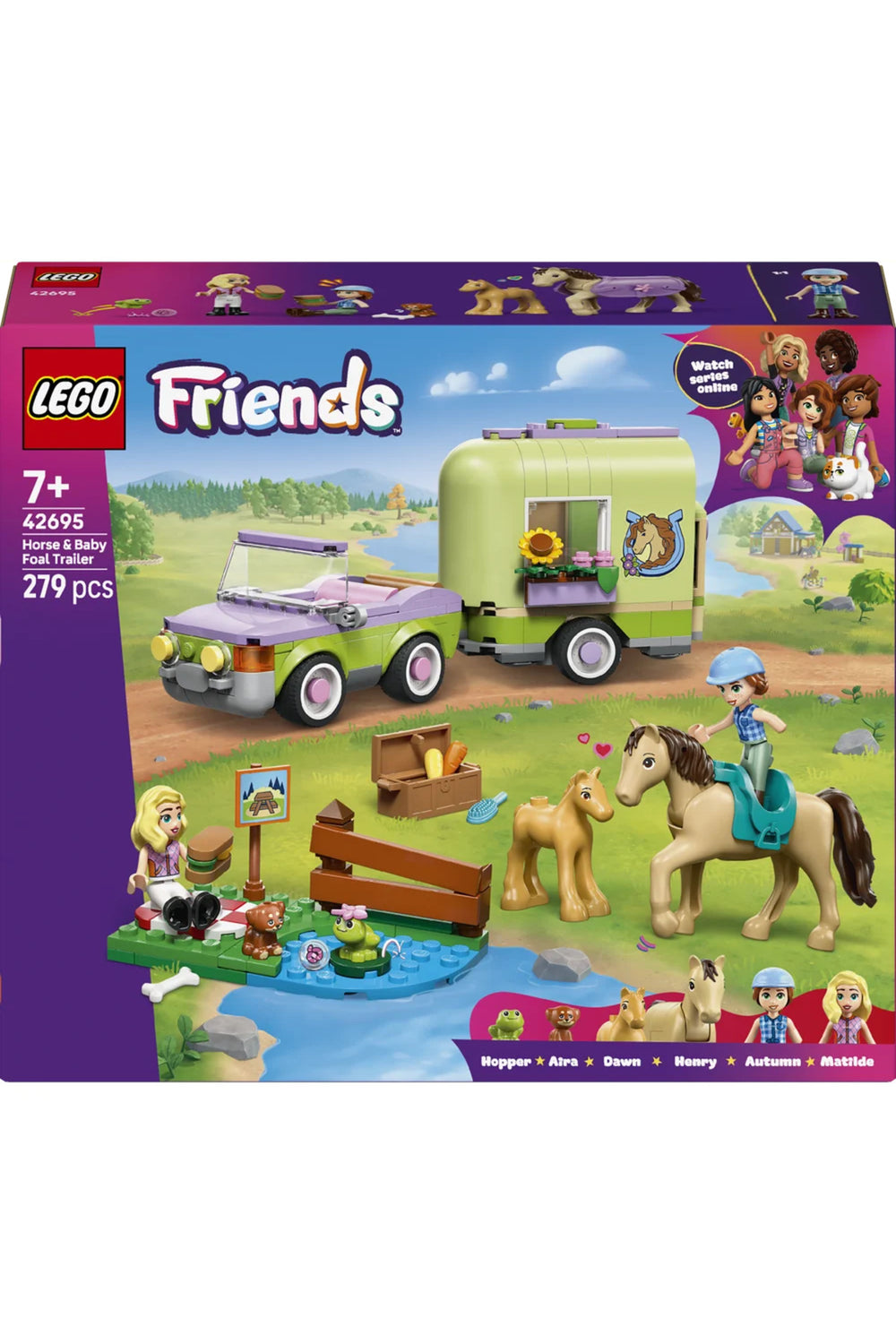 ® Friends At ve Tay Römorku 42695 – 7+ Yaratıcı Oyuncak Yapım Seti (279 Parça)
