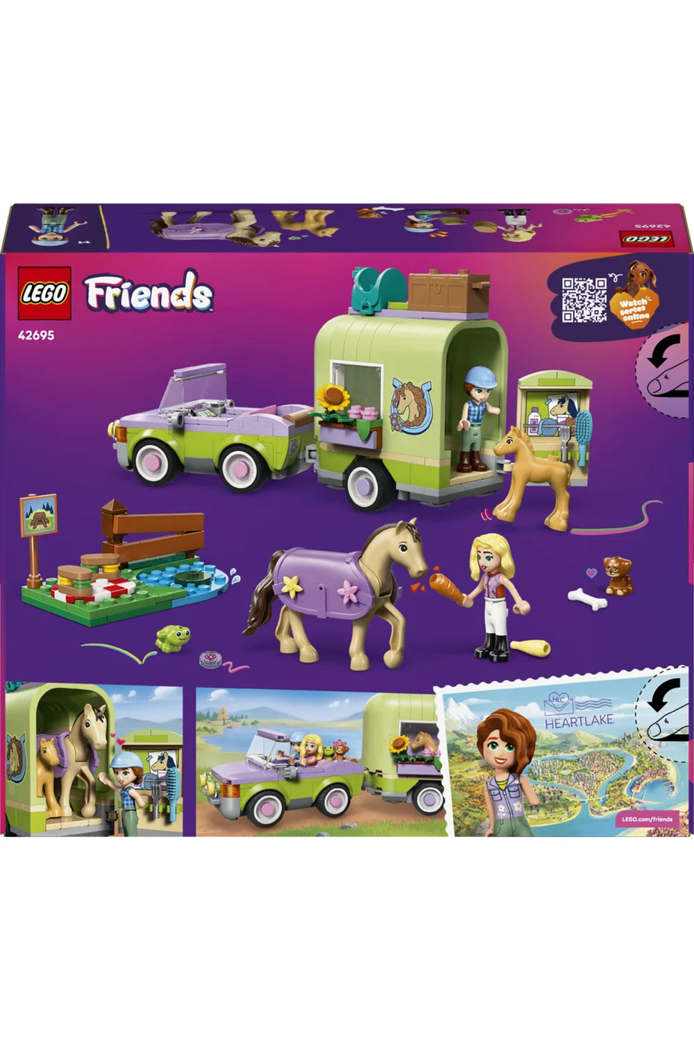 ® Friends At ve Tay Römorku 42695 – 7+ Yaratıcı Oyuncak Yapım Seti (279 Parça)
