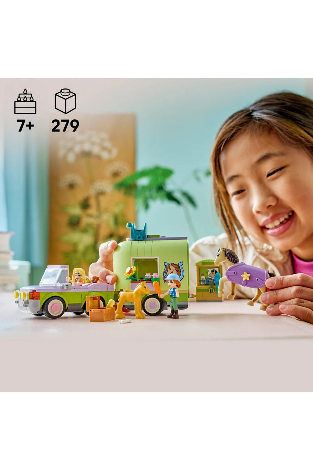 ® Friends At ve Tay Römorku 42695 – 7+ Yaratıcı Oyuncak Yapım Seti (279 Parça)