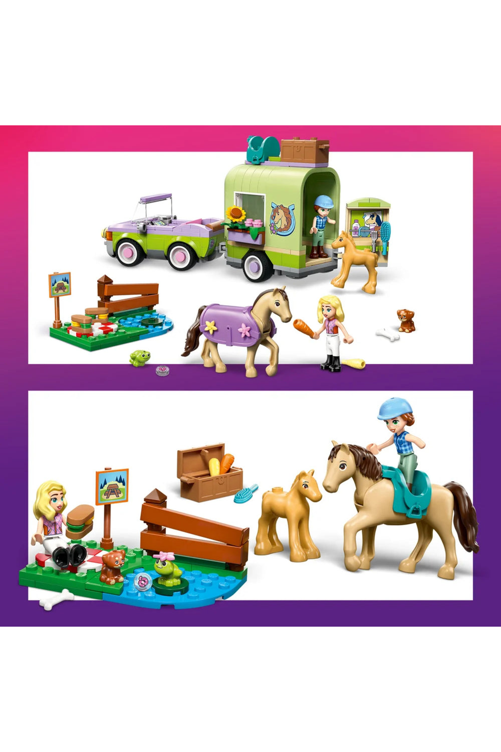 ® Friends At ve Tay Römorku 42695 – 7+ Yaratıcı Oyuncak Yapım Seti (279 Parça)