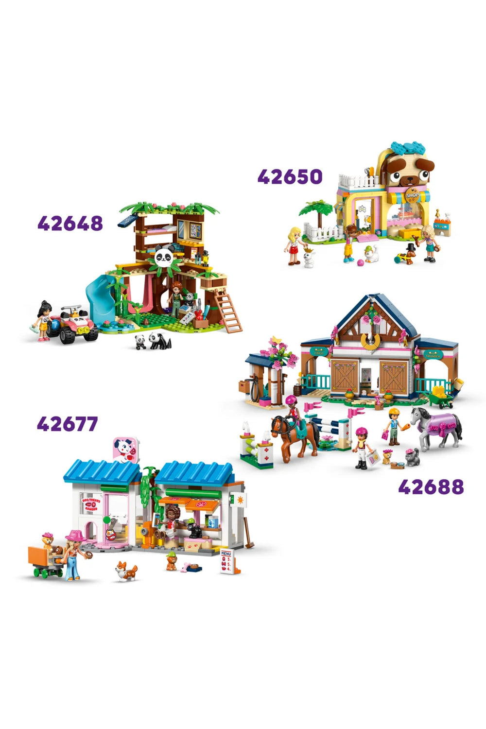 ® Friends At ve Tay Römorku 42695 – 7+ Yaratıcı Oyuncak Yapım Seti (279 Parça)