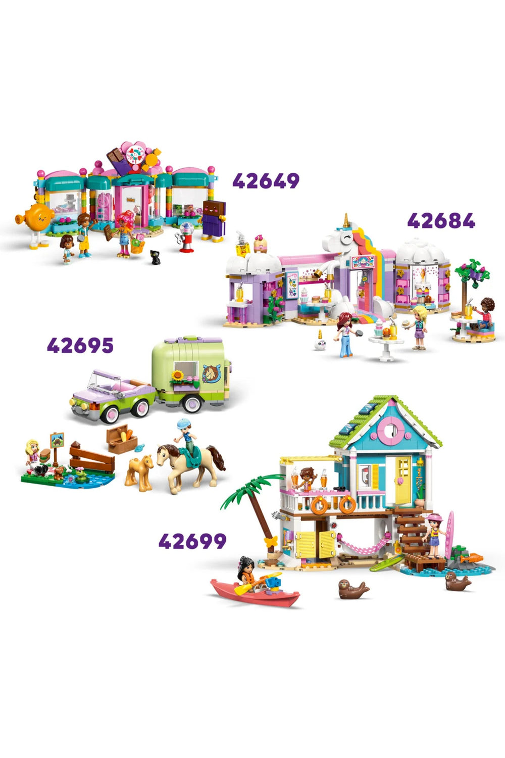 ® Friends Dondurma ve Balon Standı 42692 – 6+ Yaratıcı Oyuncak Yapım Seti (107 Parça)