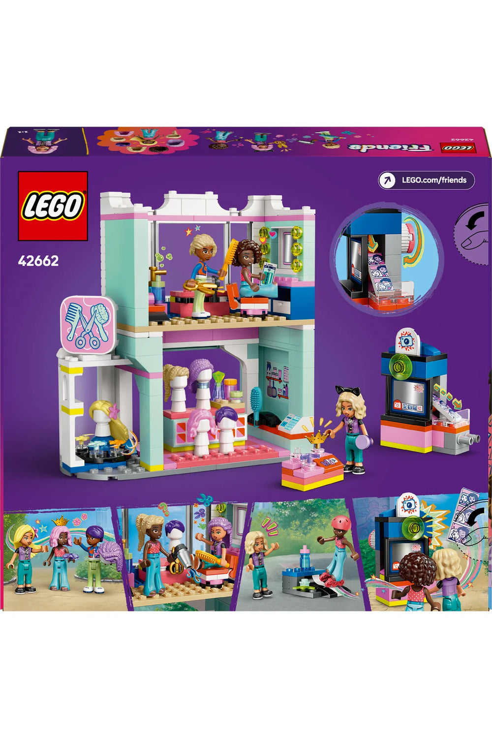 ® Friends Kuaför ve Aksesuar Mağazası 42662 - 7+ Çocuklar için Yaratıcı Oyuncak Yapım Seti (347P)