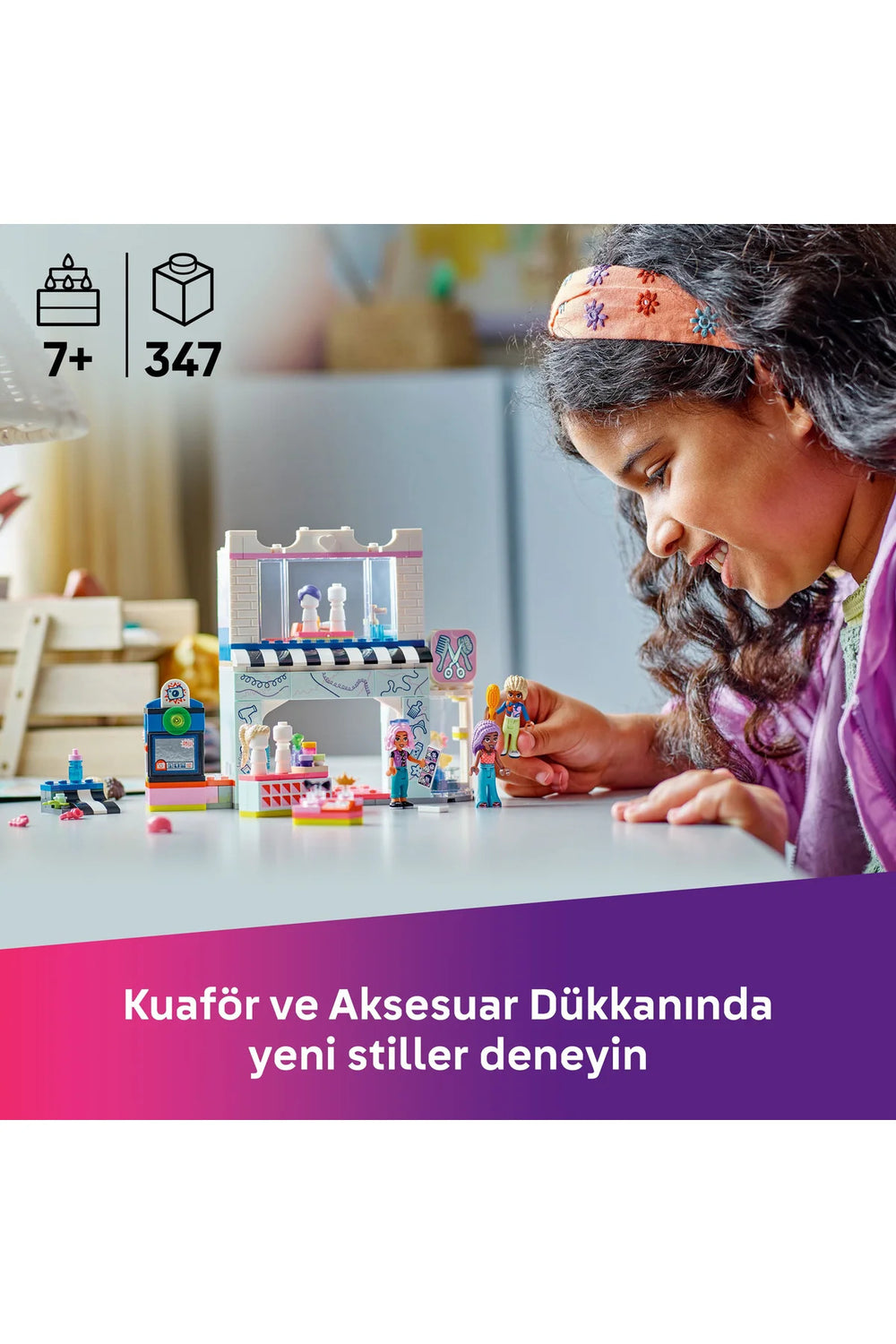® Friends Kuaför ve Aksesuar Mağazası 42662 - 7+ Çocuklar için Yaratıcı Oyuncak Yapım Seti (347P)