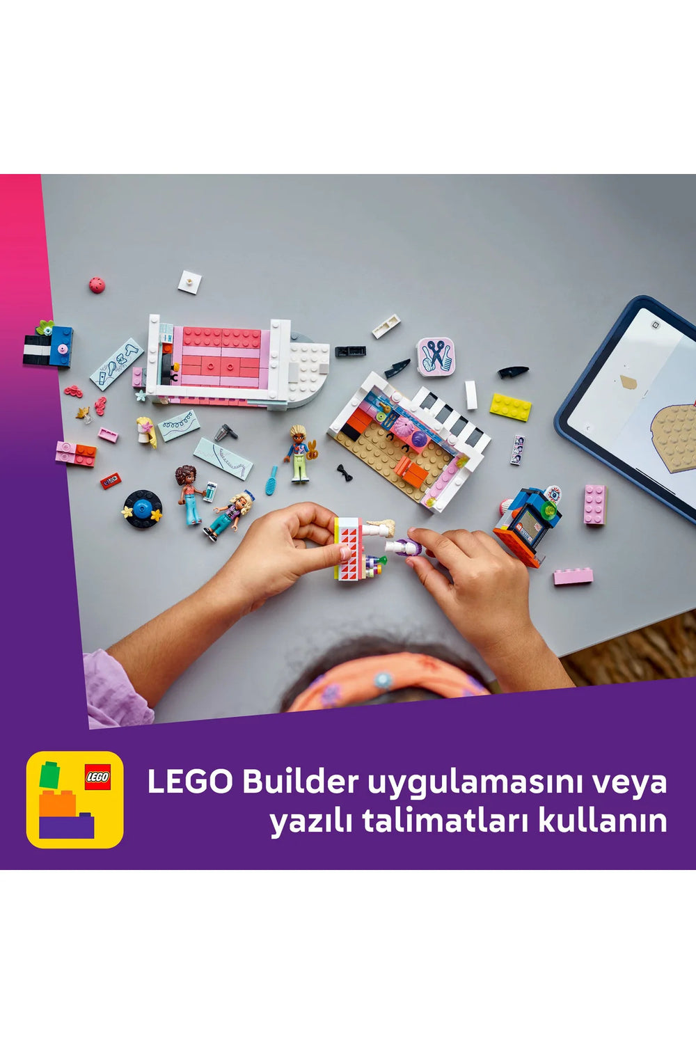 ® Friends Kuaför ve Aksesuar Mağazası 42662 - 7+ Çocuklar için Yaratıcı Oyuncak Yapım Seti (347P)