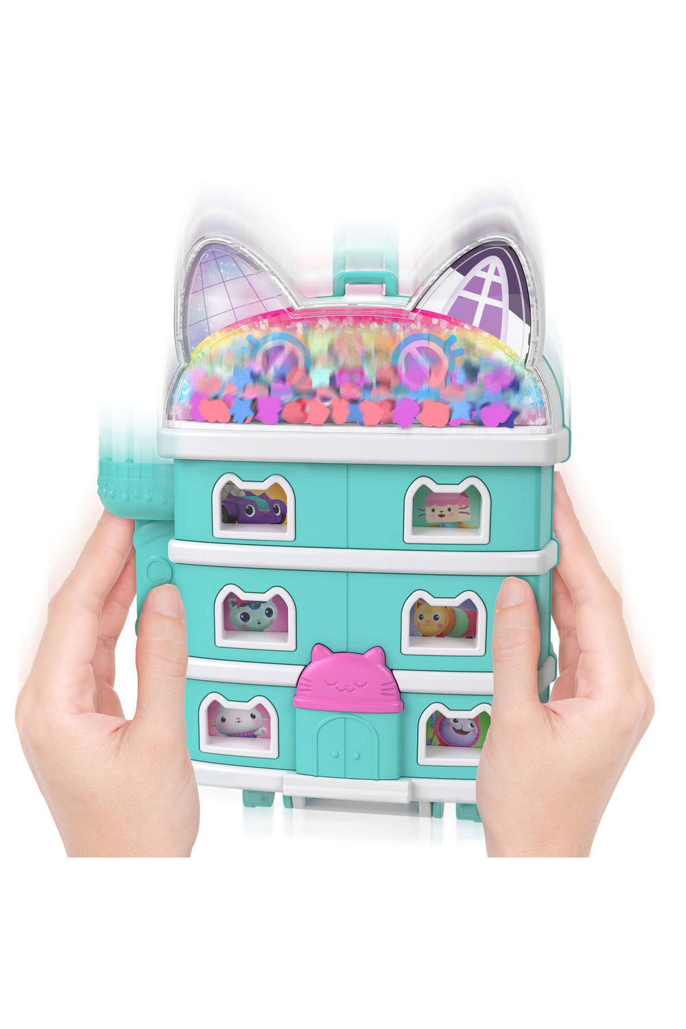Gabby's Dollhouse mikro bebekler ve mini oyun seti, 9 aksesuar JFV02