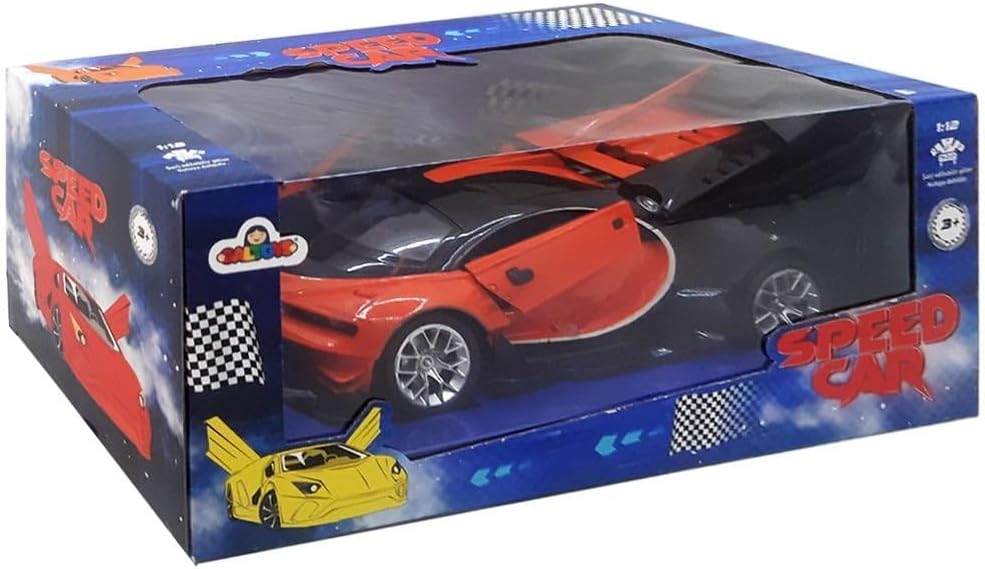 GALTOYS Oyuncak Şarjlı Kapısı Açılan Turuncu Bug Coupe Araba H338-18-C 1:12 F/F
