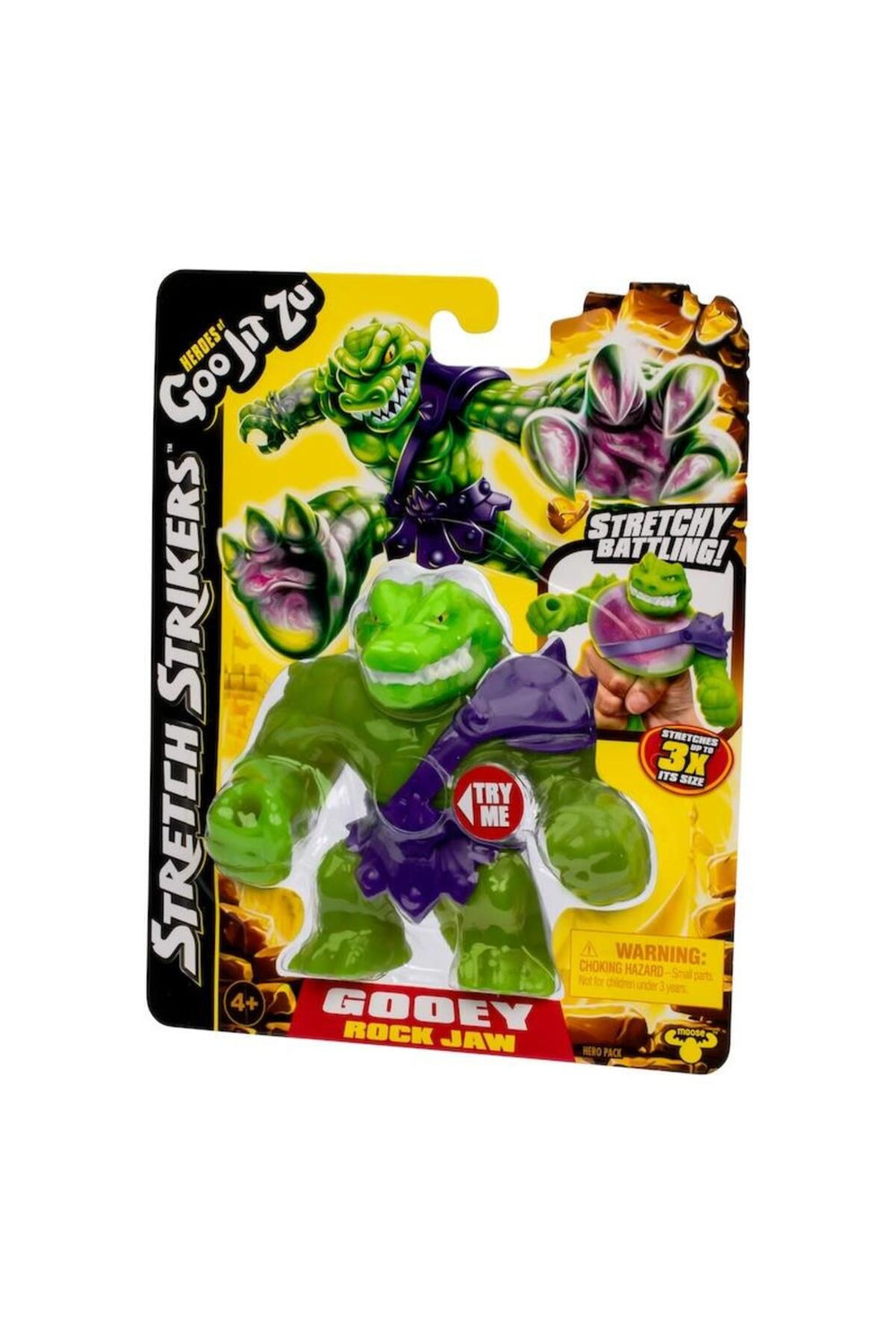 Goo Jit Zu Stretch Strikers Esnek Uzayan Yumuşak Tekli Figür Paket - Rock Jaw