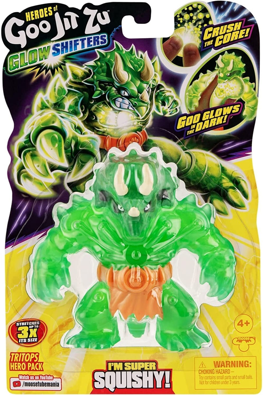 Goojitzu Glowshifter Karanlıkta Parlayan Gjt41000 Tekli Figür Orijinal Lisanslı Trıtops Hero Pack