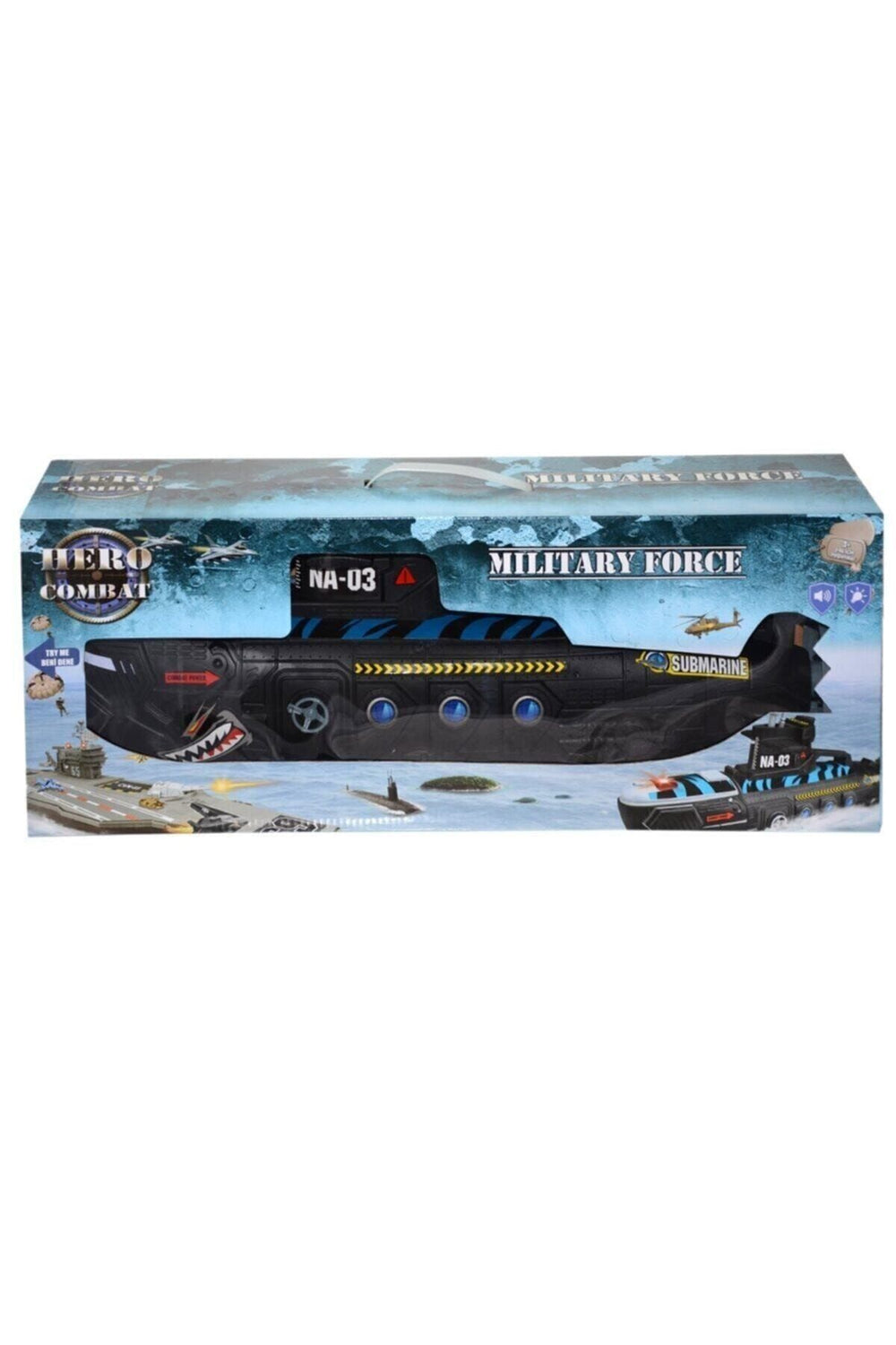 Hero Combat Sesli Ve Işıklı 55cm Köpekbalığı Şekilli Denizaltı Na-03 2708