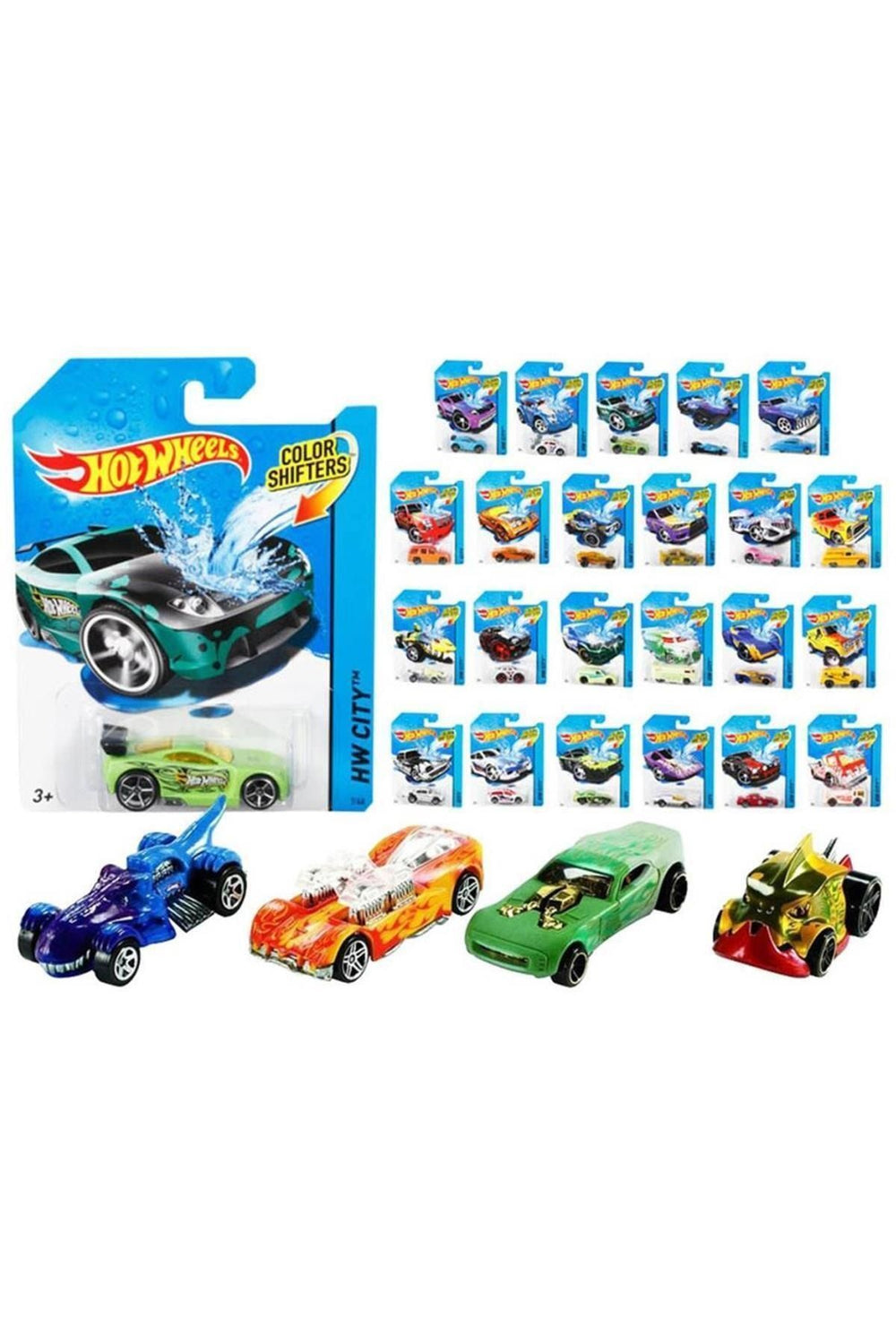 HOT WHEELS Çocuk Süper Renkli 1:64 Renk Değıştıren Araçlar Tekli Paket