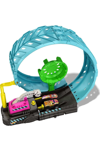 HOT WHEELS Hot Wheels Monster Trucks Karanlıkta Parlayan Çemberde Yarış Seti HBN02