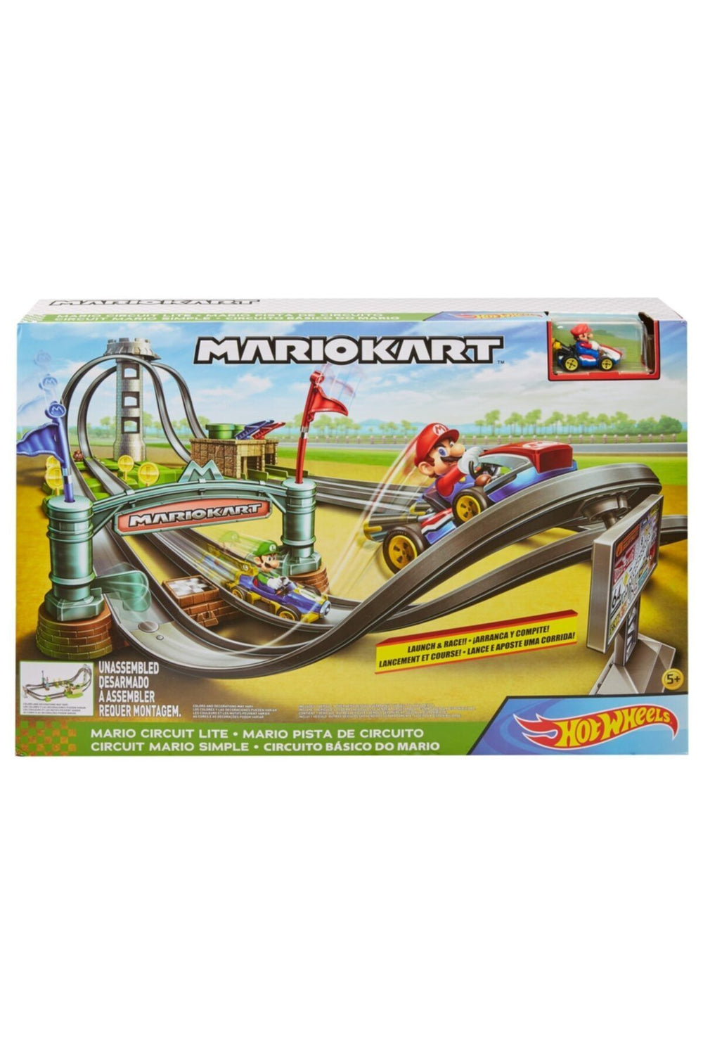 HOT WHEELS Mario Kart Çılgın Dönüş Parkuru Yarış Seti Ghk15