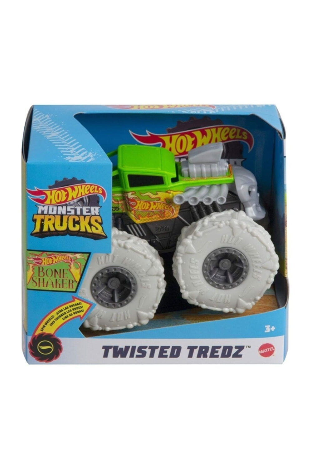 HOT WHEELS Monster Trucks 1:43 Çek Bırak Bone Shaker Gvk37-gvk38 Lisanslı Ürün