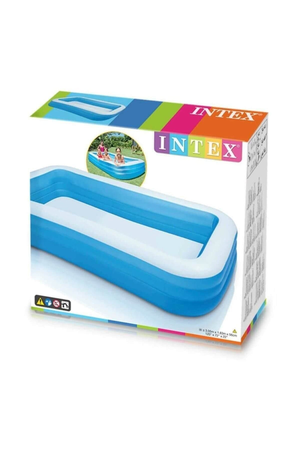 Intex Dikdörtgen Parti Aile Havuzu 305x183x56 cm