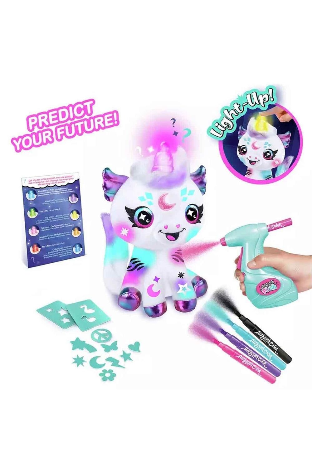 Işıklı Airbrush Peluş Cosmic Unicorn Hobi Seti