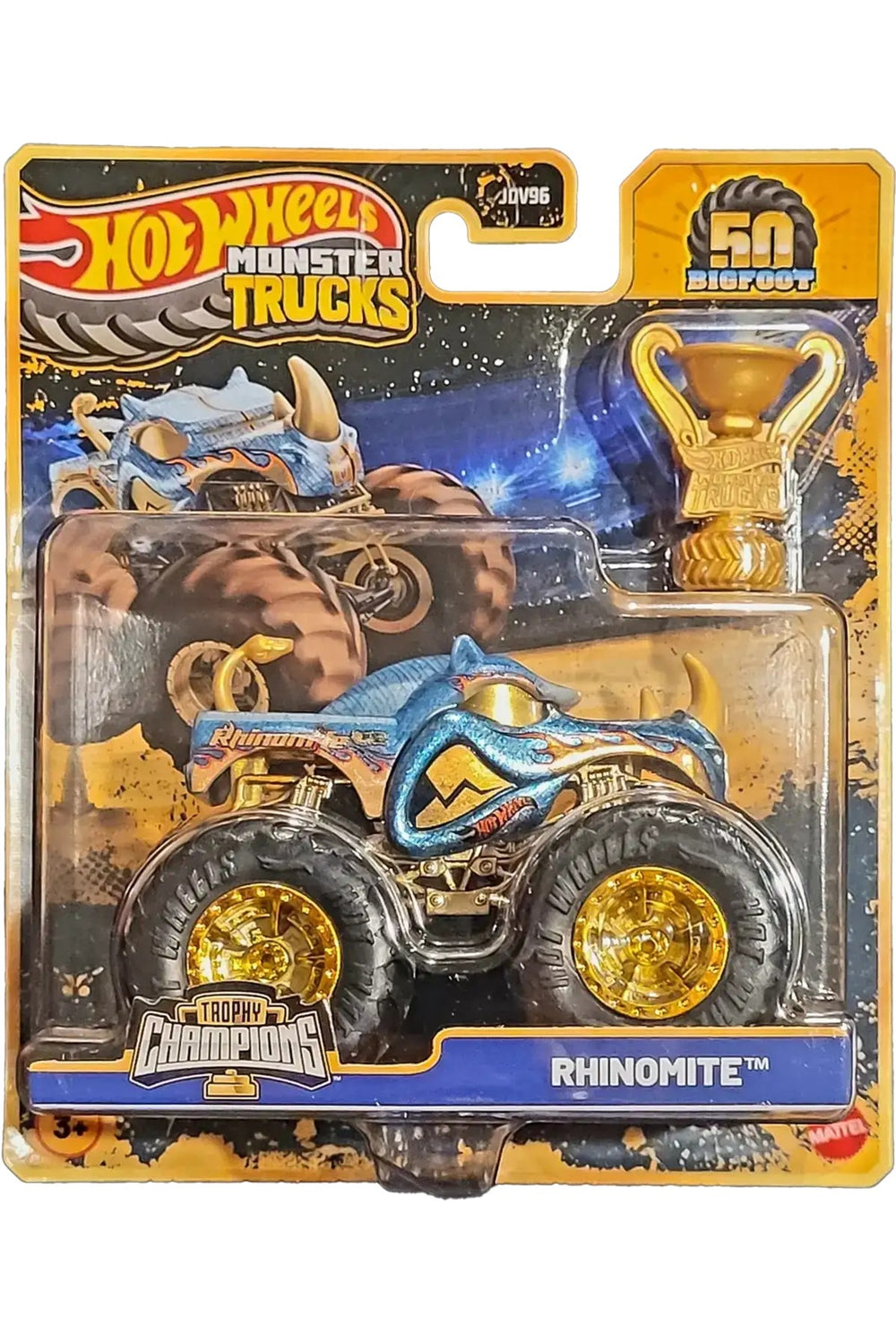 JDV96 Monstr Trucks BIG FOOT TROPHY ŞAMPİYONLARI TEKLİ ARABA - RHINOMITE JDW03