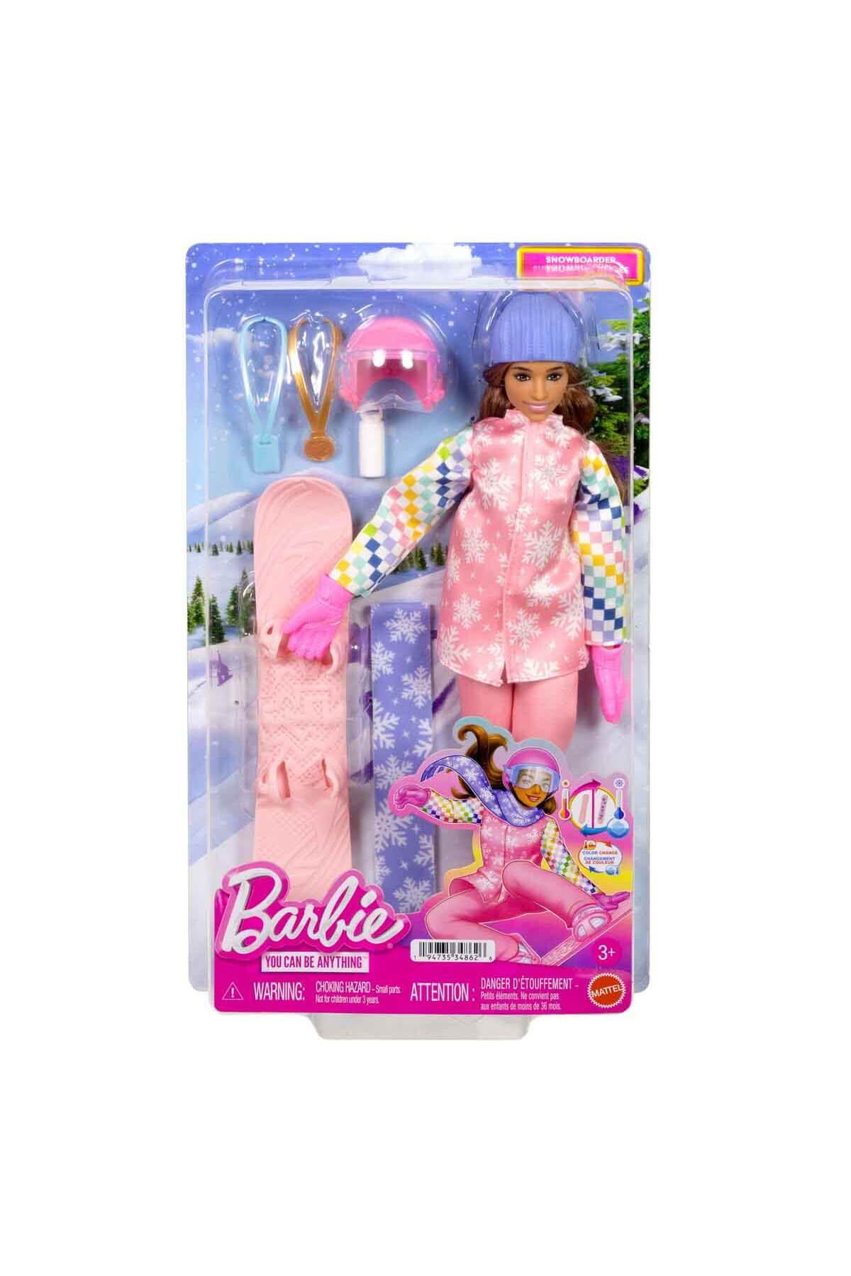 Barbie Kariyer Bebeği Snowboard Sporcusu JKF78