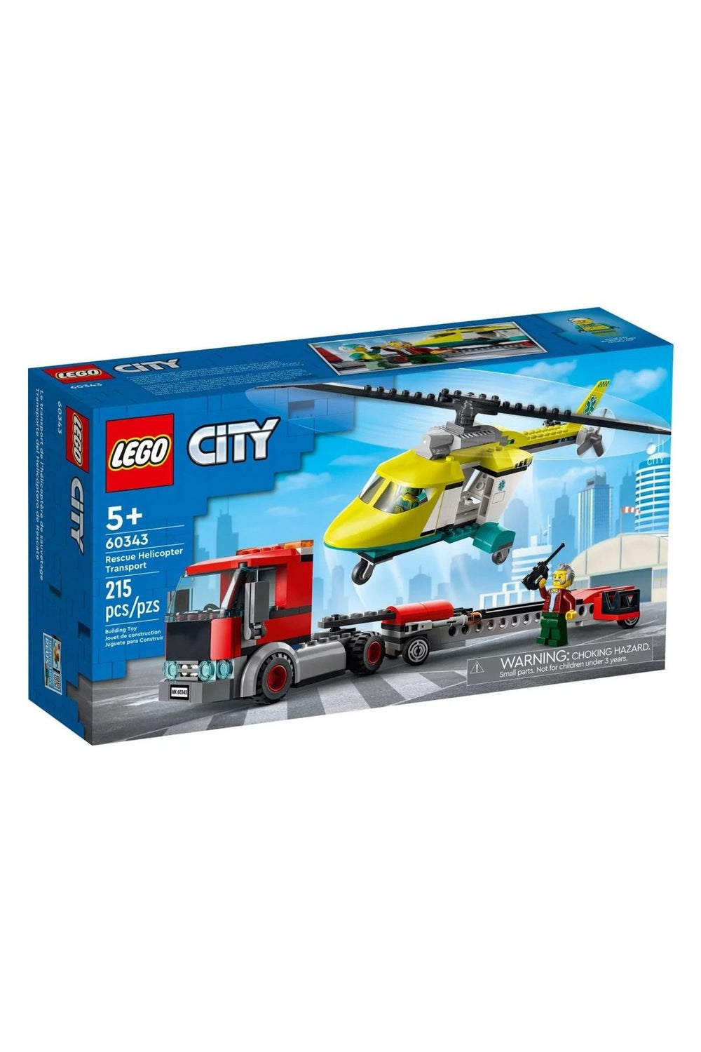 LEGO 60343 ® City - Kurtarma Helikopteri Nakliyesi 215 Parça +5 Yaş