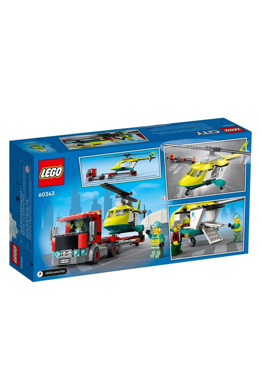 LEGO 60343 ® City - Kurtarma Helikopteri Nakliyesi 215 Parça +5 Yaş