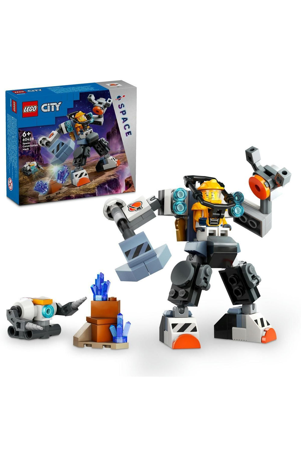 LEGO ® City Uzay İnşaat Robotu 60428 -  Yaratıcı Oyuncak Yapım Seti (140 Parça)