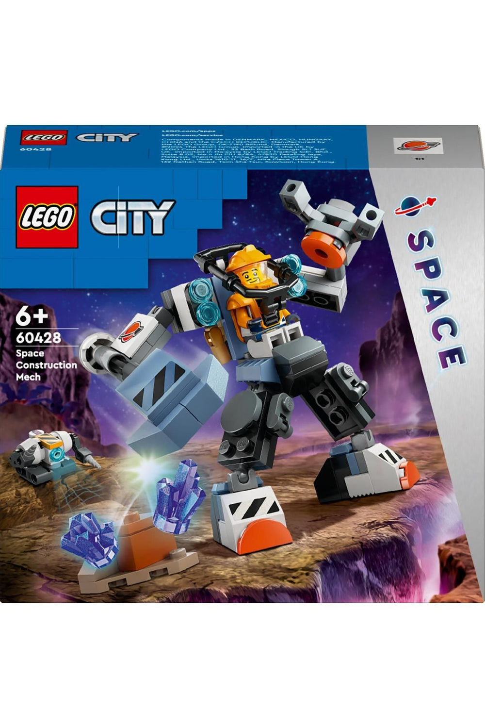 LEGO ® City Uzay İnşaat Robotu 60428 -  Yaratıcı Oyuncak Yapım Seti (140 Parça)