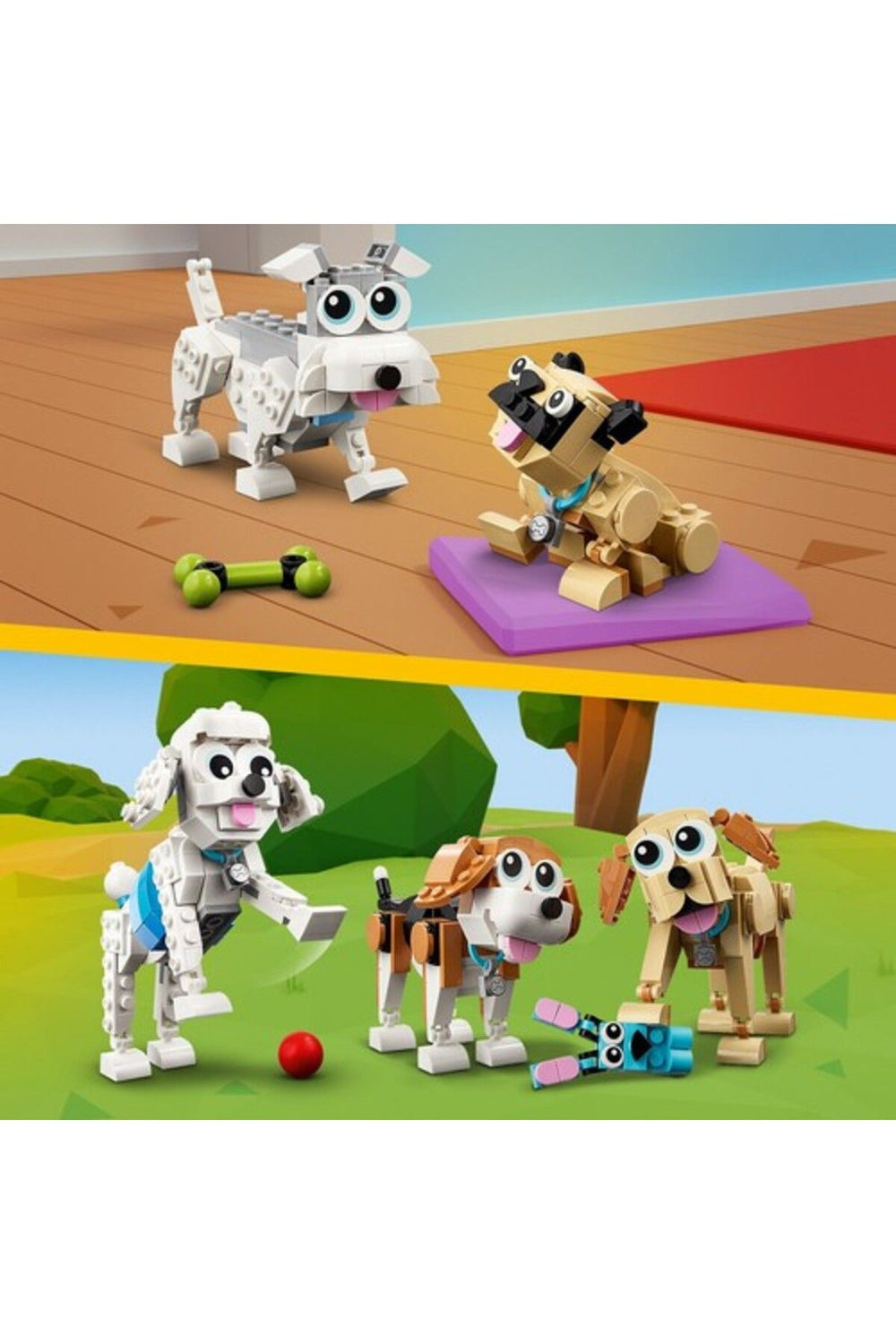 LEGO ® Creator Sevimli Köpekler 31137 - 7 Yaş ve Üzeri Çocuklar için Oyuncak Yapım Seti (475 Parça)