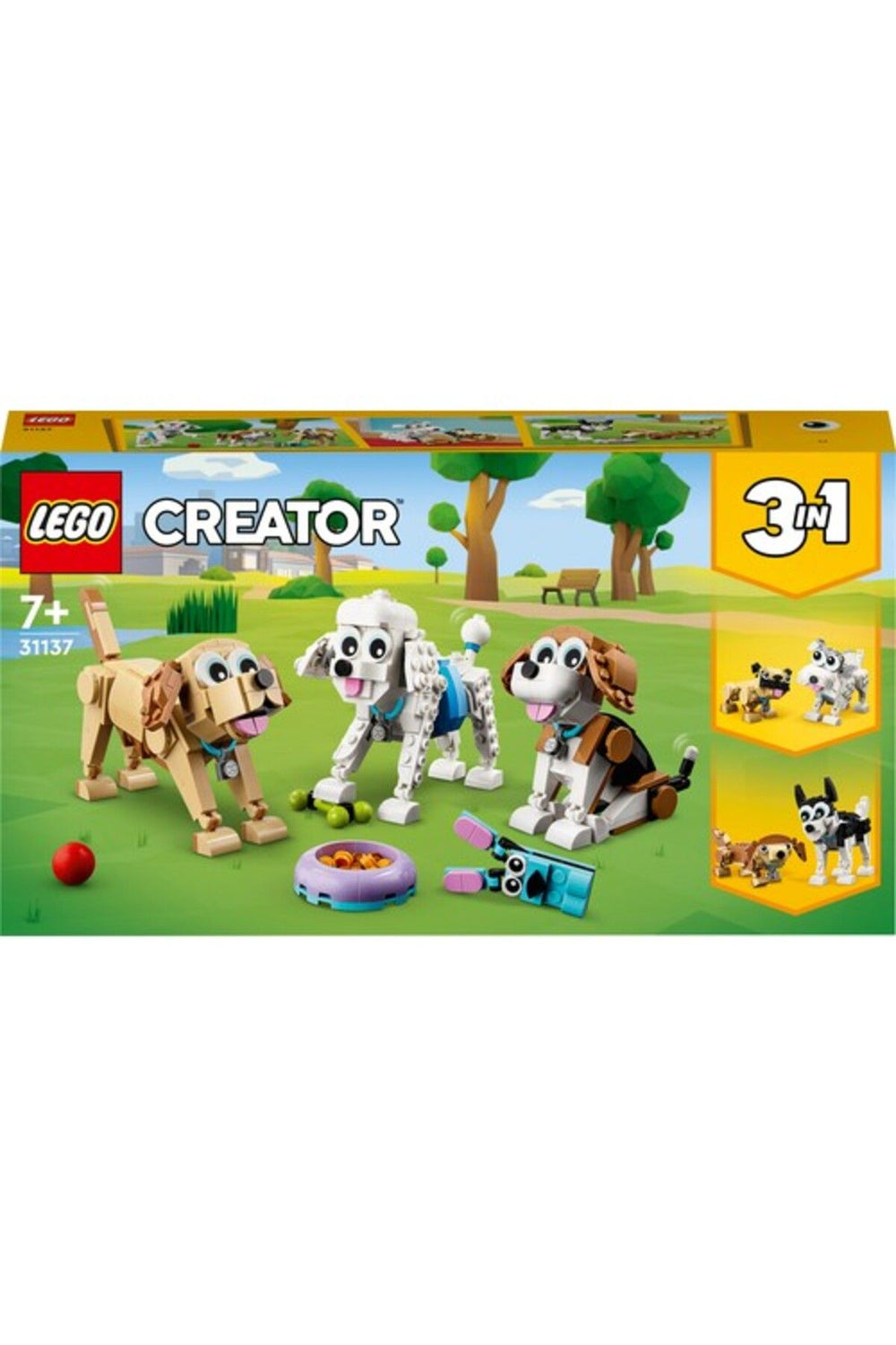 LEGO ® Creator Sevimli Köpekler 31137 - 7 Yaş ve Üzeri Çocuklar için Oyuncak Yapım Seti (475 Parça)