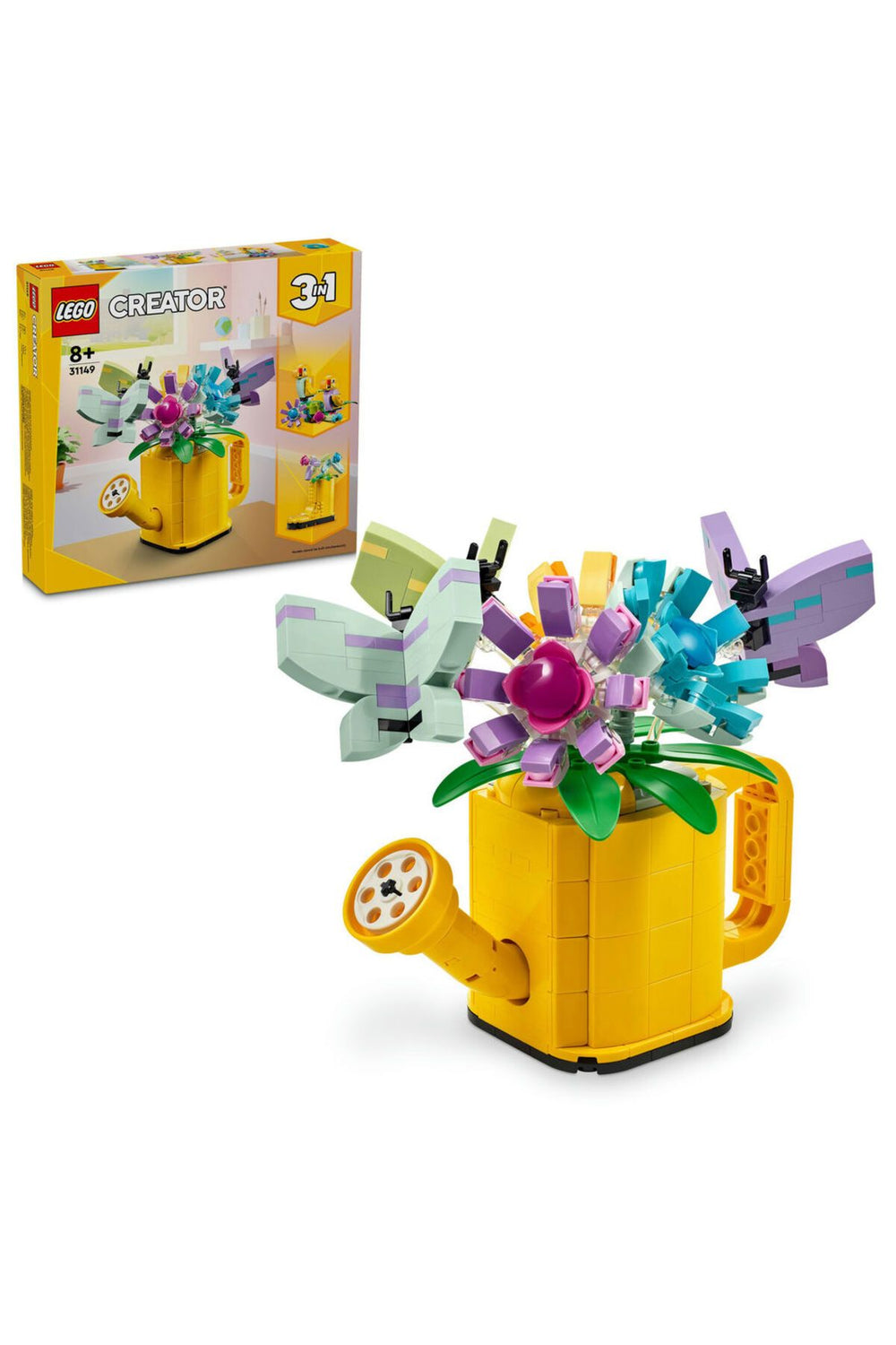 LEGO ® Creator Sulama Kabında Çiçekler 31149 -  3’ü 1 Arada Yaratıcı Oyuncak Yapım Seti (420 Parça)