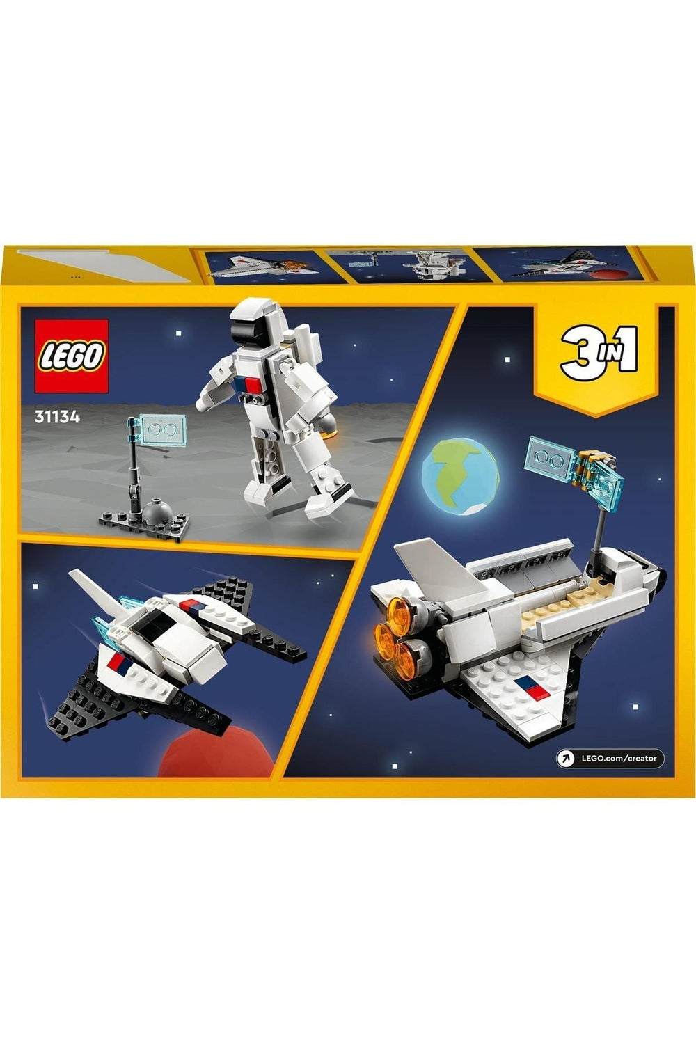 LEGO ® Creator Uzay Mekiği 31134 - 6 Yaş ve Üzeri Çocuklar için Yaratıcı Yapım Seti (144 Parça)