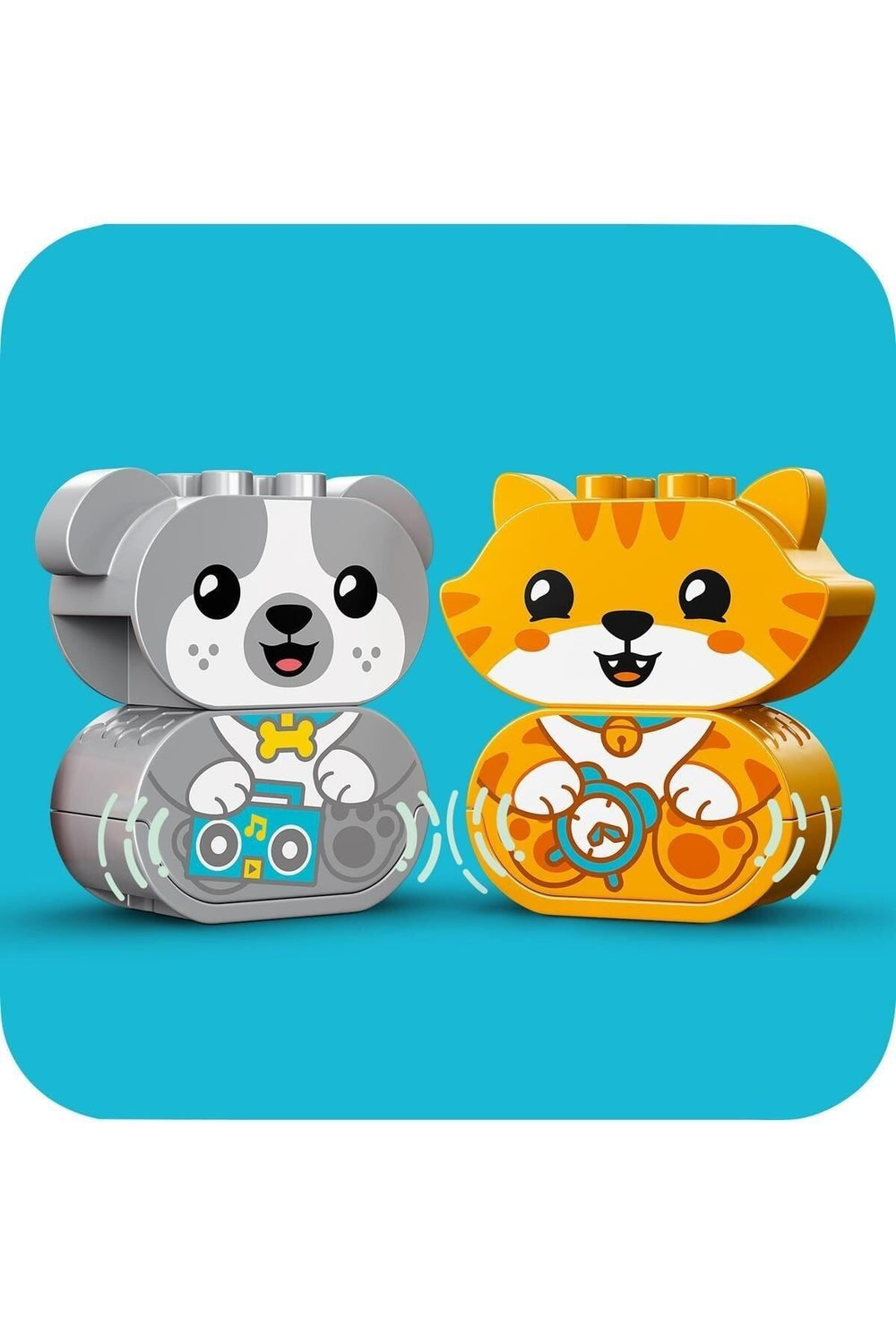 LEGO ® DUPLO® Sesli İlk Yavru Köpeğim ve Yavru Kedim 10977 -Evcil Hayvan Oyuncak Yapım Seti(22 Parça)