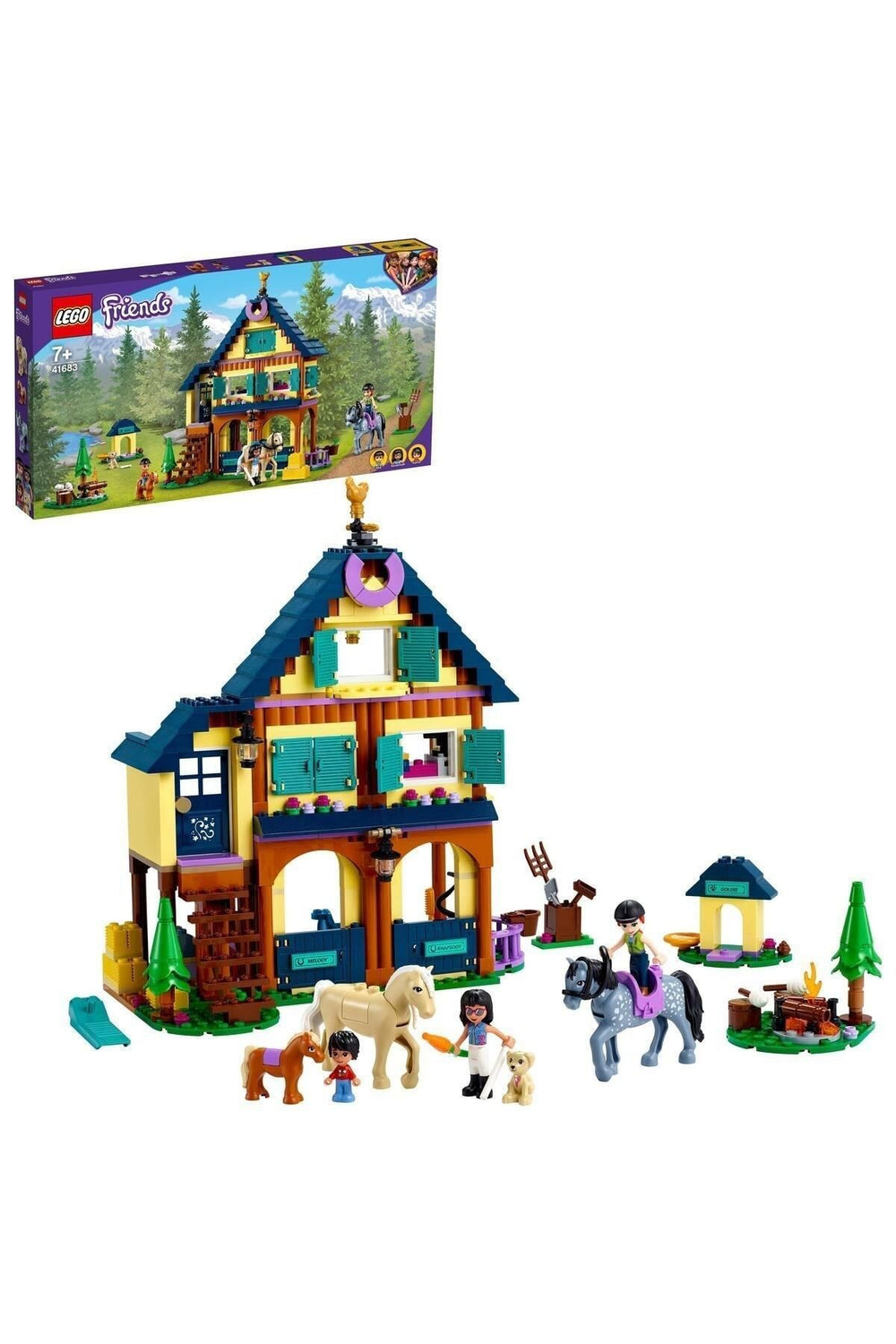 LEGO Friends Orman Binicilik Merkezi 41683 - Yaratıcı Çocuklar için Oyuncak Yapım Seti (511 Parça)
