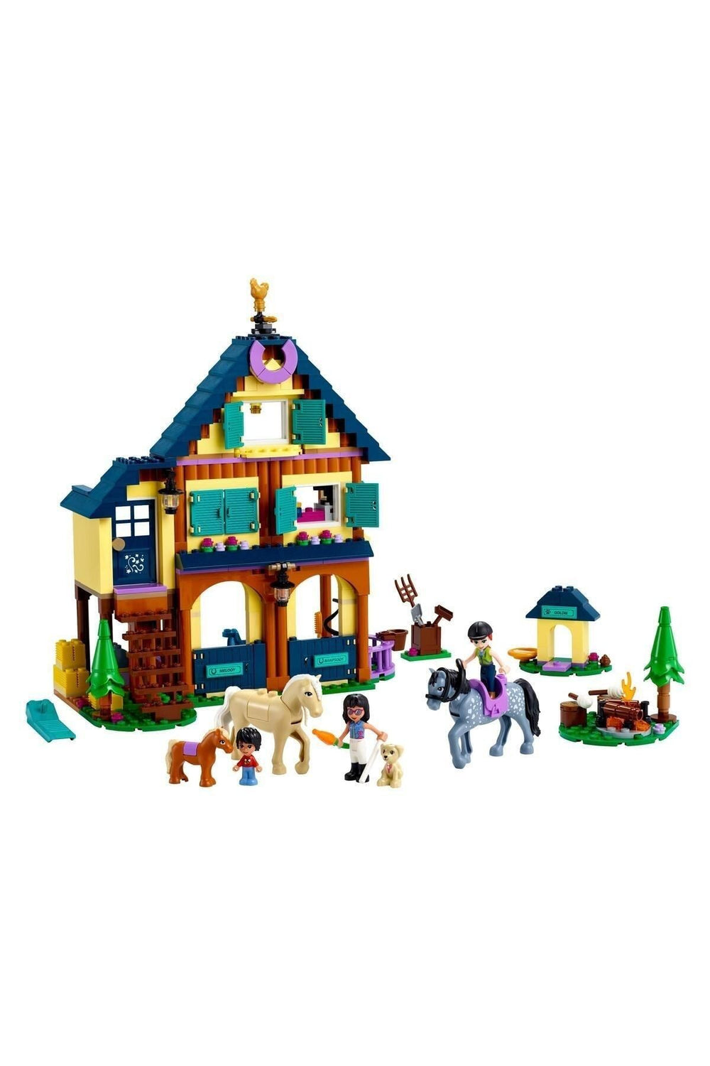 LEGO Friends Orman Binicilik Merkezi 41683 - Yaratıcı Çocuklar için Oyuncak Yapım Seti (511 Parça)
