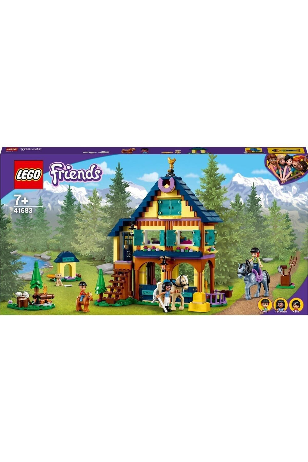 LEGO Friends Orman Binicilik Merkezi 41683 - Yaratıcı Çocuklar için Oyuncak Yapım Seti (511 Parça)