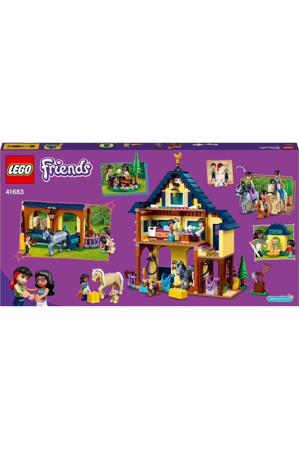 LEGO Friends Orman Binicilik Merkezi 41683 - Yaratıcı Çocuklar için Oyuncak Yapım Seti (511 Parça)