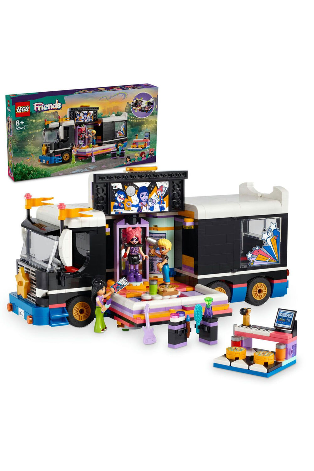 LEGO Friends Pop Star Müzik Turne Otobüsü 42619