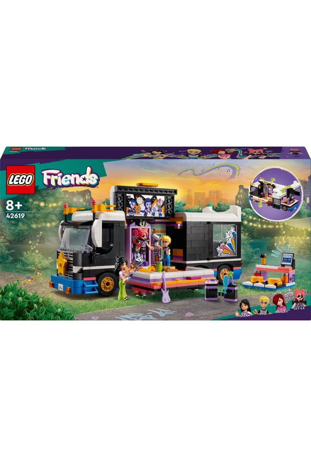 LEGO Friends Pop Star Müzik Turne Otobüsü 42619