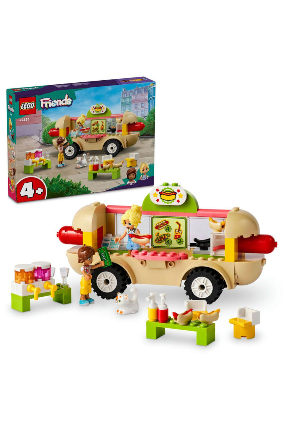 LEGO ® Friends Sosisli Sandviç Arabası 42633 -  Yaratıcı Oyuncak Yapım Seti (100 Parça)