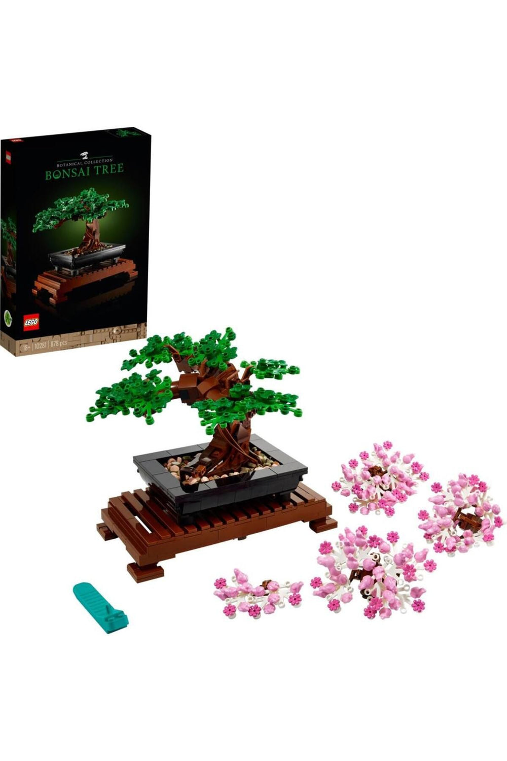 LEGO ® ICONS Bonsai Ağacı 10281 - Yetişkinler İçin Koleksiyonluk Dekoratif Yapım Seti (878 Parça)