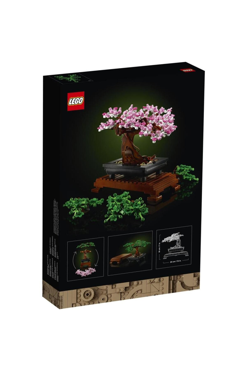 LEGO ® ICONS Bonsai Ağacı 10281 - Yetişkinler İçin Koleksiyonluk Dekoratif Yapım Seti (878 Parça)