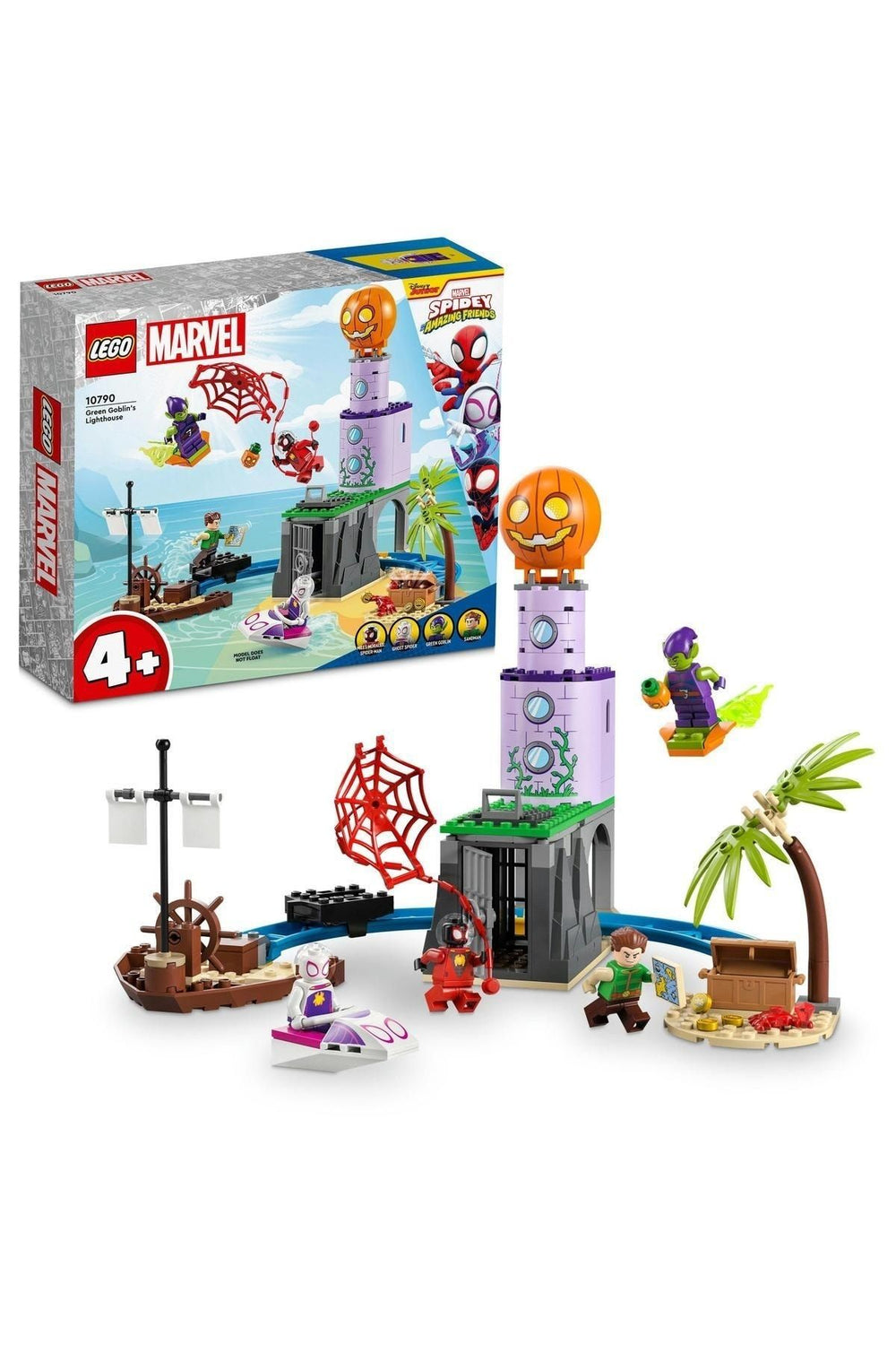 LEGO ® Marvel Spidey Ekibi Yeşil Goblin’in Deniz Fenerinde 10790 - Yaratıcı Oyuncak Seti(149 Parça)