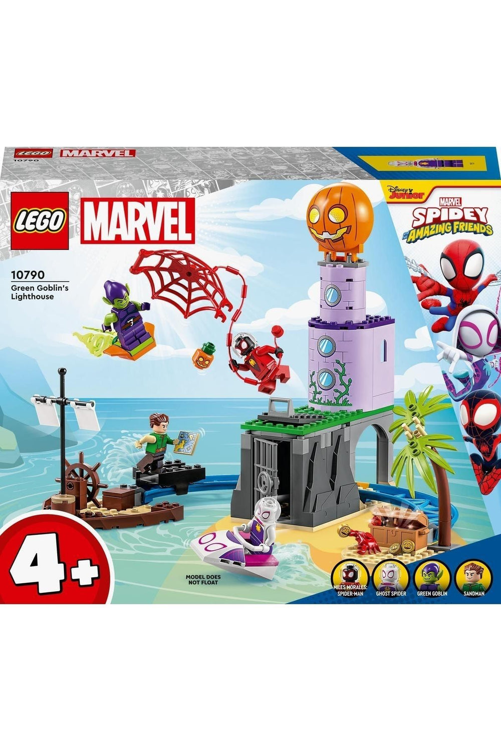 LEGO ® Marvel Spidey Ekibi Yeşil Goblin’in Deniz Fenerinde 10790 - Yaratıcı Oyuncak Seti(149 Parça)