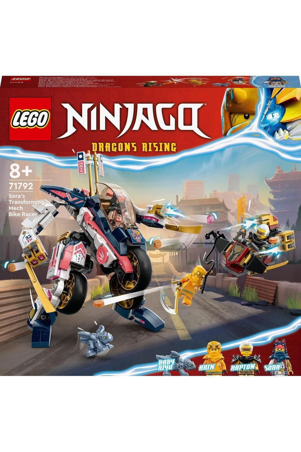 LEGO ®  Ninjago Sora'nın Dönüşen Robot Motosiklet Yarışçısı 71792
