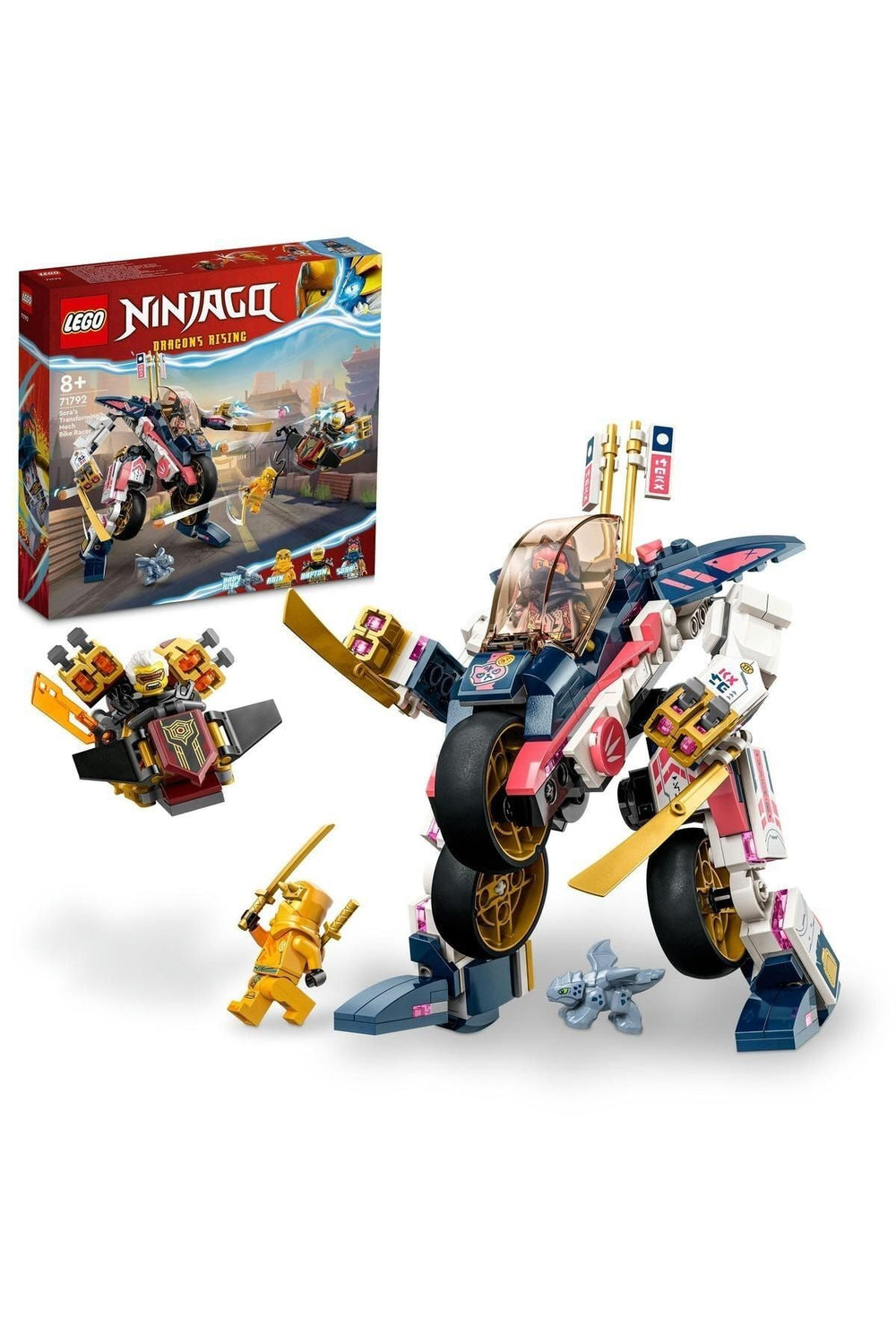 LEGO ®  Ninjago Sora'nın Dönüşen Robot Motosiklet Yarışçısı 71792