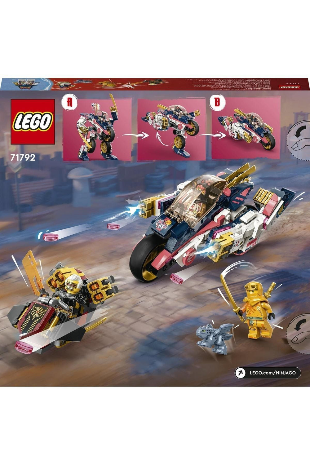 LEGO ®  Ninjago Sora'nın Dönüşen Robot Motosiklet Yarışçısı 71792