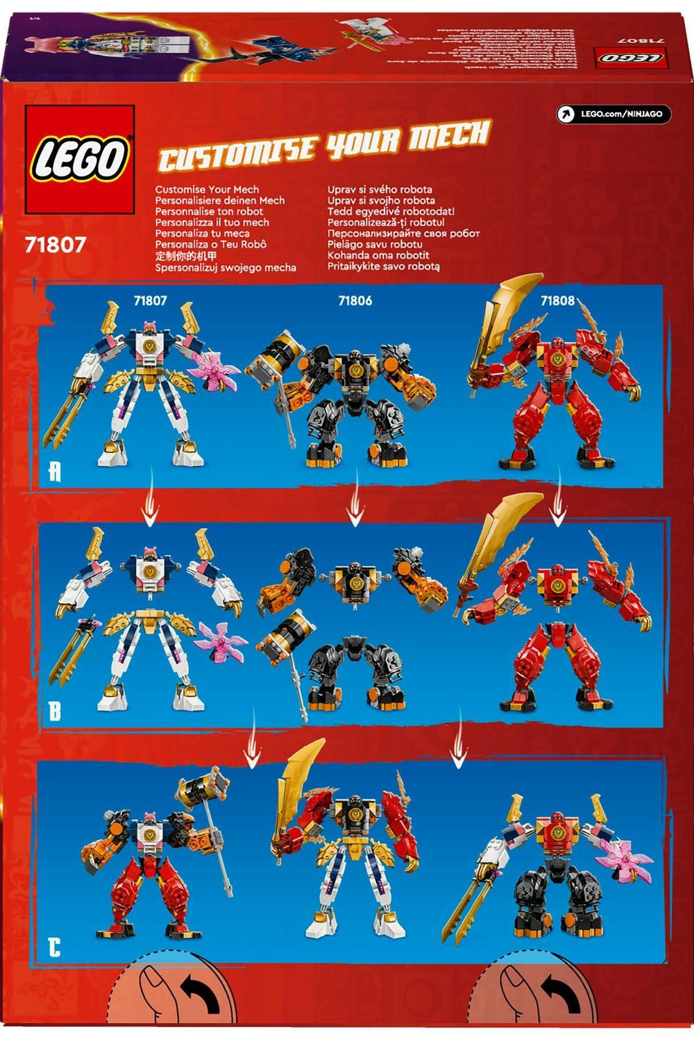 LEGO ® NINJAGO® Sora’nın Teknoloji Elementi Robotu Oyuncağı 71807 (209 Parça)