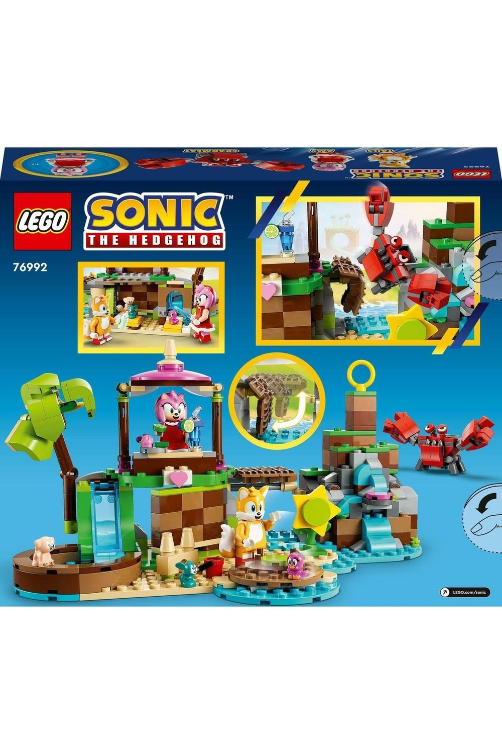LEGO ® Sonic the Hedgehog™ Amy’nin Hayvan Kurtarma Adası 76992 - Oyuncak Yapım Seti (388 Parça)