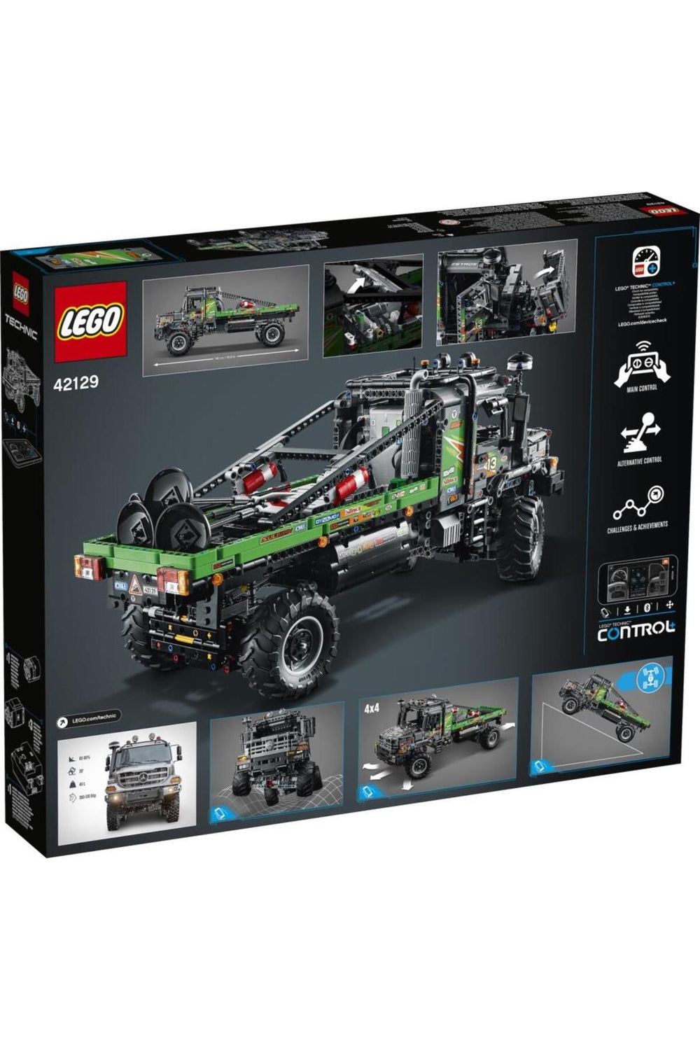 LEGO ® Technic 4x4 Mercedes-Benz Zetros Kamyon 42129 - Koleksiyonluk Model Yapım Seti(2110 Parça)