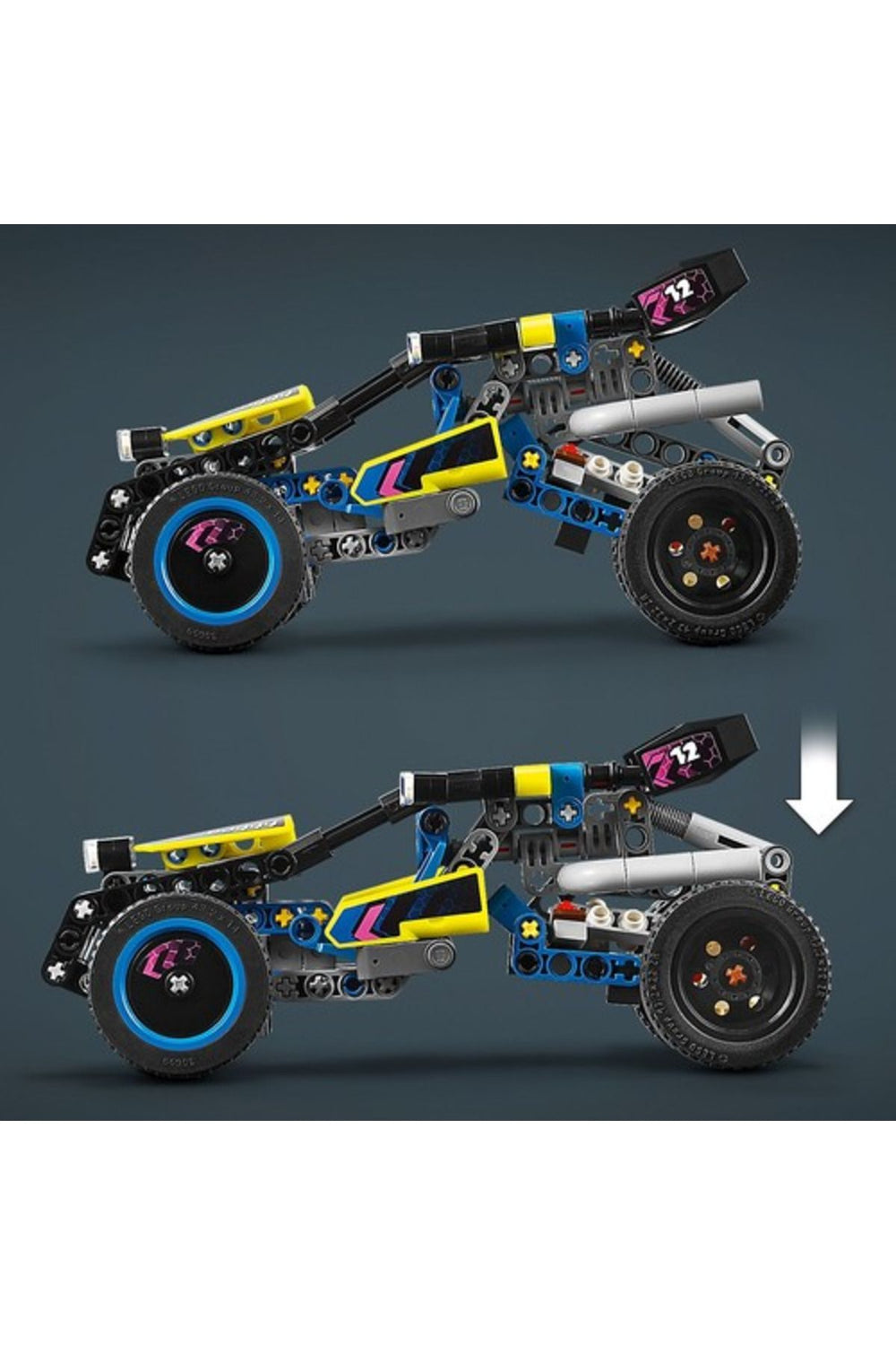 LEGO ® Technic Arazi Yarışı Arabası 42164 - Yaratıcı Oyuncak Model Yapım Seti (219 Parça)