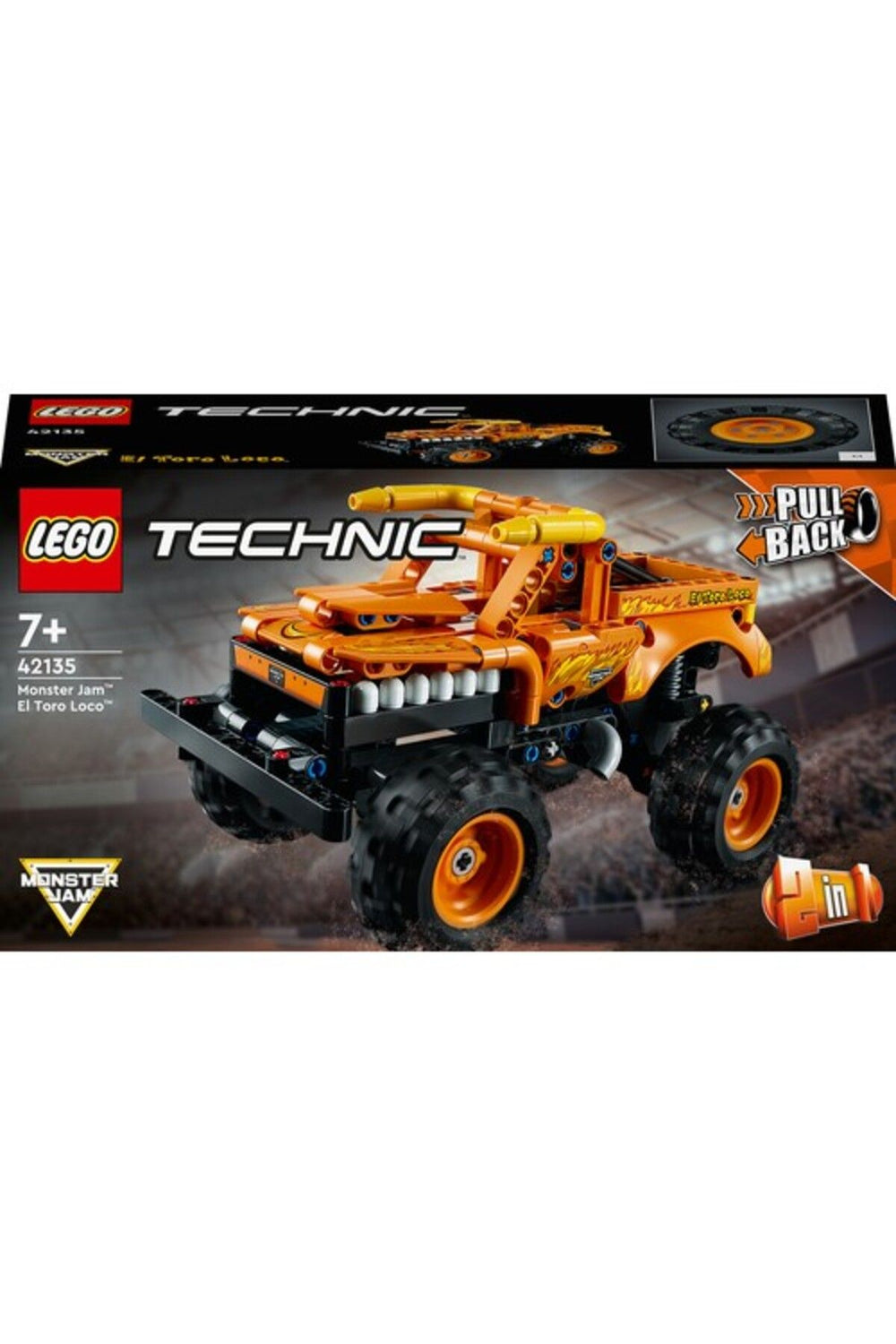 LEGO ® Technic Monster Jam™ El Toro Loco™ 42135 - Koleksiyonluk Kamyon Modeli Yapım Seti (247 Parça)